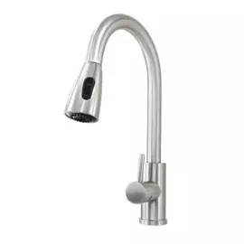 смеситель для кухни однорычажный stmira 6091 (выдвижной излив)