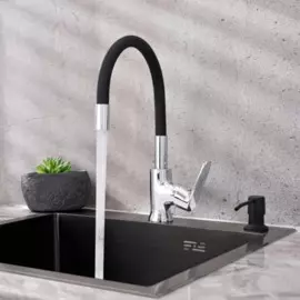 смеситель для кухни рычажный рмс sl123bl-016f-1