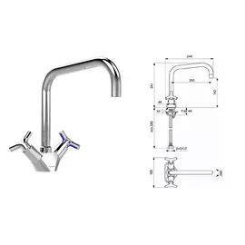 Смеситель для кухни VIDIMA TRINITY ВА263АА