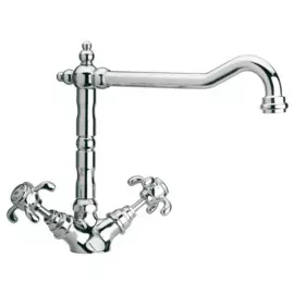 смеситель для кухни вентильный paini ornellaia 87cr570bkm