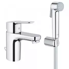 смеситель с гигиеническим душем grohe bauedge 23757000