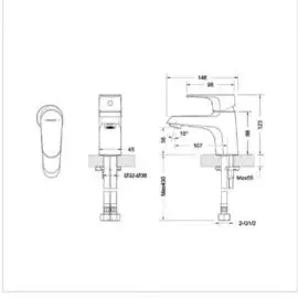 смеситель для умывальника bravat alfa