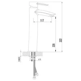 смеситель для умывальника lemark atlantiss lm3209c