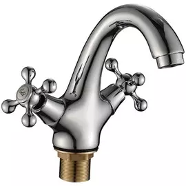 смеситель для умывальника вентильный mitte oldie хром