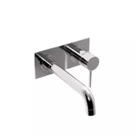 смеситель для умывальника рычажный paini cox встраиваемый с декор.пластиной 78cr208p