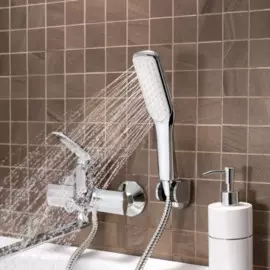 смеситель для ванны рычажный рмс с акс. sl122-006e