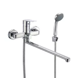 смеситель для ванны с длинным изливом milardo helic