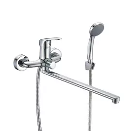 смеситель для ванны с длинным изливом milardo simp