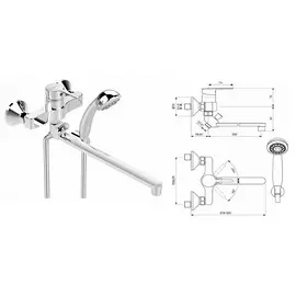 Смеситель для ванны VIDIMA Логик