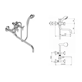 Смеситель для ванны VIDIMA Тринити
