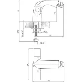 Смесители для биде ZOLLEN HEIDE HE21620711