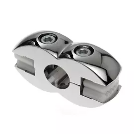 Соединитель для трубы и двух панелей GP55/52 CHROME