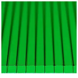Сотовый поликарбонат 6мм BERROLUX зеленый (ш. 2,1м)