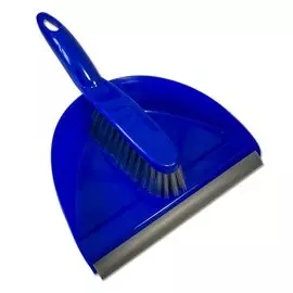 совок eurotex с резиновой накладой и щеткой сметкой