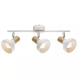 спот rivoli lorena 7052-70340вт 3*е14 ip20 белый поворотный б0054688