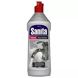 средство чистящее санита-элексир 500мл блеск металла 2092