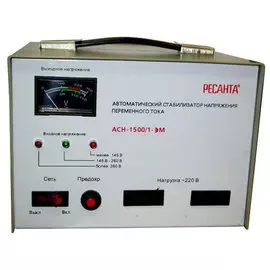 Стабилизатор Ресанта ACH-1500/1-ЭМ 140-260В IP20, 1,5кВт