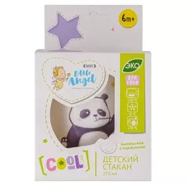 стакан детский 270мл panda little angel la1102-нк