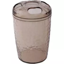 стакан для зубных щеток natural stone branq пластик бежевый прозрачный bq1214бжпр