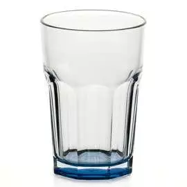 Стакан ЭНЖОЙ БЛЮ 355мл с синим дном 52708SLBD12