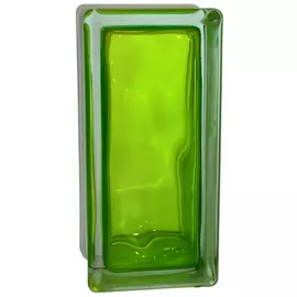 Стеклоблок Половинка "ВОЛНА" тархун 19*9*8 см. Glass Block Tarhun 1909/8 Wave