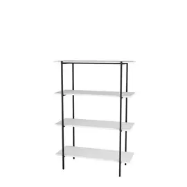 Стеллаж 4-ярусный Атлантик 1275 белый 2620956702