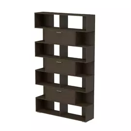 стеллаж брик 1200х280х2010 (венге темный)