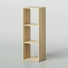 стеллаж bruno kubi 3 секции 374х338х1104 дуб сонома