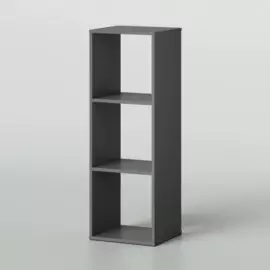 стеллаж bruno kubi 3 секции 374х338х1104 серый темный