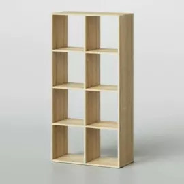 стеллаж bruno kubi 8 секций 730х338х1460 дуб сонома