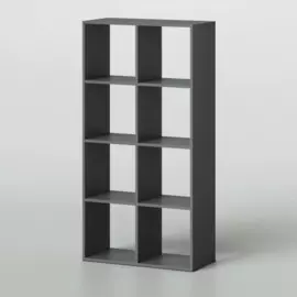 стеллаж bruno kubi 8 секций 730х338х1460 серый темный