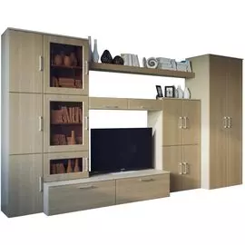 Стенка Элика-2 Венге светлый (3,888*0,6*2,2)