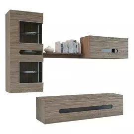 Стенка Мега Ясень шимо светлый (2,6*0,475)