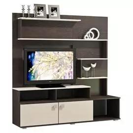 Стенка Соренто Дуб Венге/Дуб Белфорт (1,4*0,4*1,58)