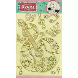 Стикер 5816 Гитары золото