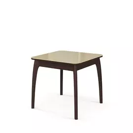 Стол обеденный № 45 ДН4 -венге/стеклобежевое