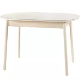 стол обеденный енисей раздвижной 1100х700х750 лдсп эмаль бежевый