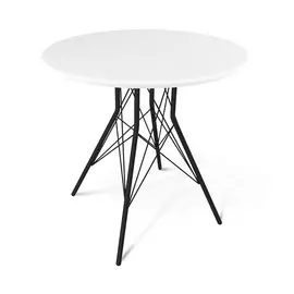 стол sheffilton sht-t2 черный муар/белый