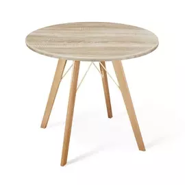 стол sheffilton sht-tu9/80 мдф прозрачный лак/дуб сонома светлый