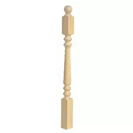 столб начальный, грань витая, 80 мм