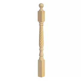 Столб начальный, витой, 80 мм