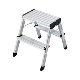 стремянка алюминевая 2 ступени, 0,45м, krause 130013