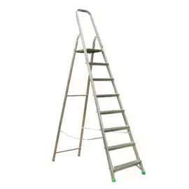 стремянка алюминиевая 8 ступеней 1,66м, 150 алюмет ам708/а7008