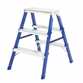 стремянка двусторонняя 3 ступени, стальная сибртех 97933