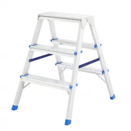 стремянка двусторонняя 3ст., алюминиевая// сибртех