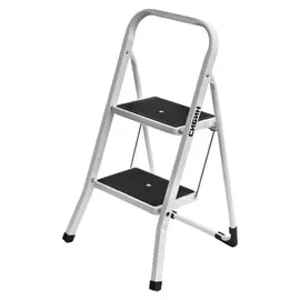 стремянка стальная 2 ступени с резиновым ковриком 0,46м, 150кг 38807-02_z01