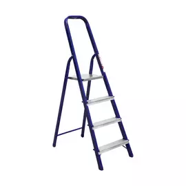 стремянка стальная 4 ступени 0,82м, 150кг алюмет 8304