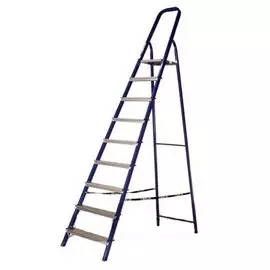 стремянка стальная 9 ступеней 1,87м, 150кг алюмет 8409