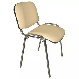 Стул Изо бежевый кож/зам Z21 каркас хром (0,42*0,46*0,77)