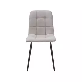 стул leset скай, металл черный/велюр дым